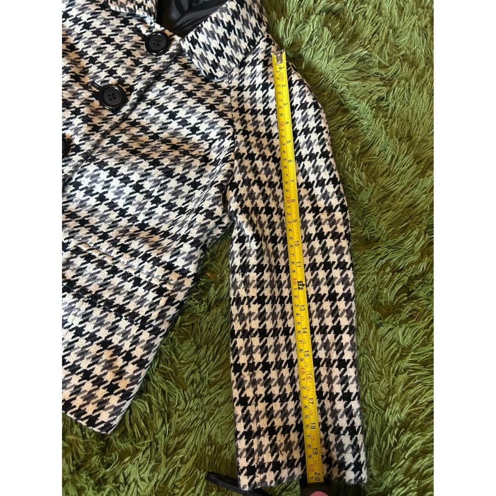 Kim Rogers Jacket Women 8P Black White Houndstooth Button Front Blazer Petite - Picture 6 of 12